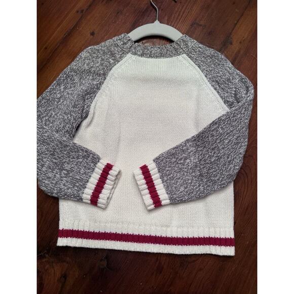 Okie Dokie Crewneck Winter Sweater Cream Size 3T - Picture 3 of 3
